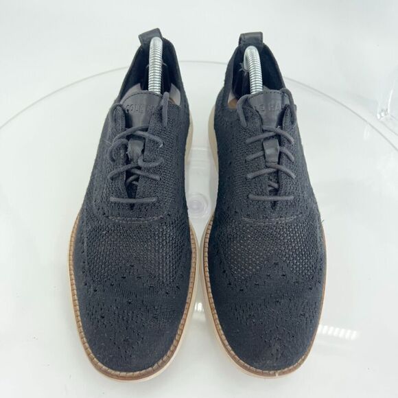 Cole Haan Mens OriginalGrand Knit Oxford Sneaker Size 8 M Black Stitchlite Shoe - Picture 5 of 13